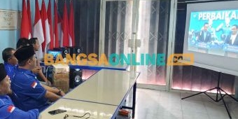 Demokrat Gresik Nobar Dialog Kebangsaan Anies Baswedan dan AHY