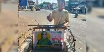 Sasar Bantuan untuk Tukang Becak, Ning Lia Identik dengan Wong Cilik