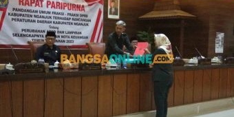 Semua Fraksi di DPRD Nganjuk Sampaikan Pandangan Umum soal Raperda Perubahan APBD 2023