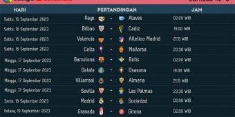 Jadwal Liga Spanyol 2023-2024 Jornada ke-5: Madrid Jumpa Sociedad, Barca Hadapi Betis
