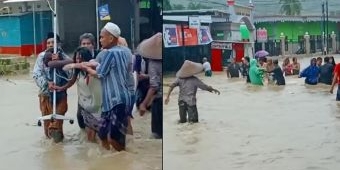 Pamekasan Dilanda Banjir, 11 Pasien Klinik di Kecamatan Pasean Terpaksa Dipulangkan