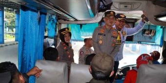 Jelang Lebaran, Kapolres Mojokerto Kota Lakukan Ramp Check di Terminal Kertajaya