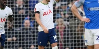 Hasil Piala FA Tottenham Hotspur vs Portsmouth: Gol Semata Wayang Kane Menangkan The Lilywhites