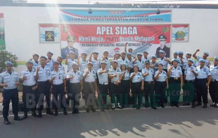Cegah Narkotika Masuk, Lapas II B Tuban Gelar Apel Siaga Cegah Narkotika Masuk, Lapas II B Tuban Gelar Apel Siaga