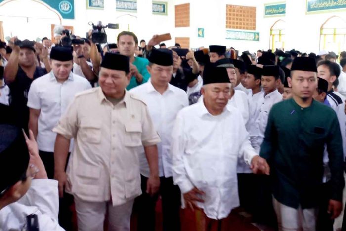 Kunjungi Ponpes Amanatul Ummah, Menhan Prabowo Kagum Prestasi Pendidikannya