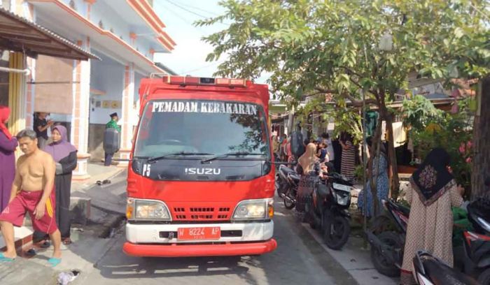 Ditinggal ke Tambak, Rumah Warga Ngawen Gresik Terbakar