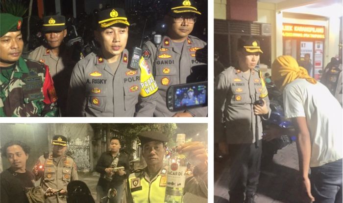 Razia Kamtibmas Rayon 6 Polsek Karangpilang, Polisi Amankan Motor Bodong yang akan ke Madura
