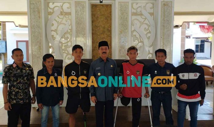 Pemkab Pamekasan Sambut 2 Atlet Persam Peraih Juara Piala ACC 2023 di Malaysia