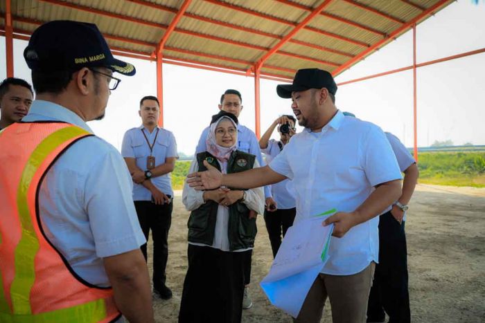 Bupati Gresik Cek Progres Pembangunan TPST Belahanrejo Bupati Gresik Cek Progres Pembangunan TPST Belahanrejo