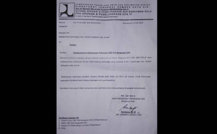 Kasus Waduk Sumengko Gresik, Kementerian PUPR Tidak Pernah Perintahkan Pengerukan Kasus Waduk Sumengko Gresik, Kementerian PUPR Tidak Pernah Perintahkan Pengerukan