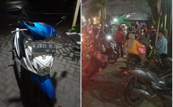 Kepergok Curi Motor, Kejar-kejaran, Tertangkap, Pelaku Bonyok Dihajar