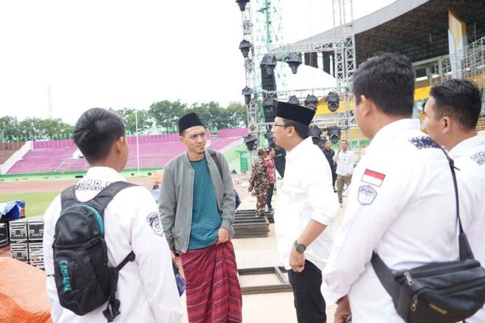 Jelang Resepsi Puncak Satu Abad NU, Bupati Sidoarjo Tinjau Kesiapan Stadion Gelora Delta