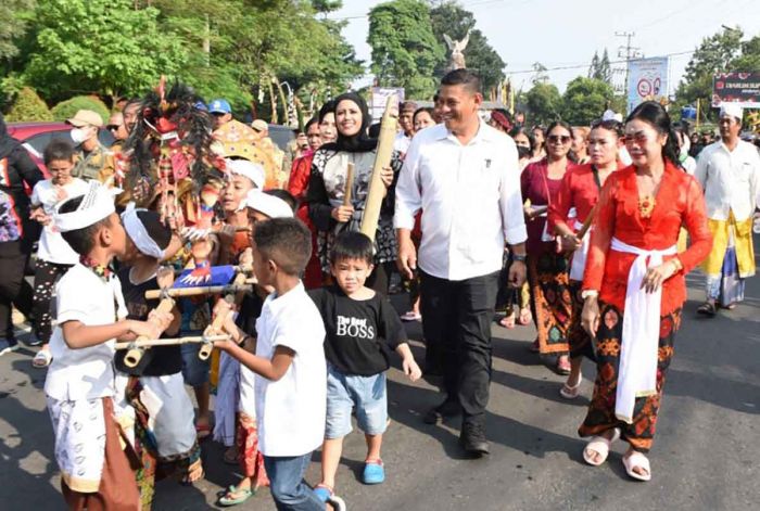 Jelang Hari Raya Nyepi, Wali Kota Kediri Hadiri Upacara Tawur Agung Kesanga dan Pawai Ogoh-Ogoh