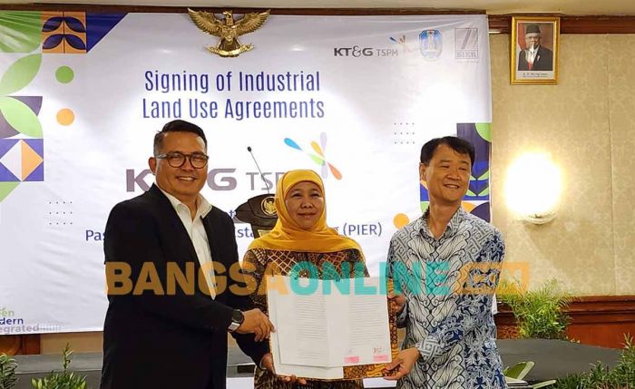 Perusahaan Korea Teken PPTI dengan PT SIER, Gubernur Khofifah: Total Nilai Investasi Capai Rp6,9 T Perusahaan Korea Teken PPTI dengan PT SIER, Gubernur Khofifah: Total Nilai Investasi Capai Rp6,9 T