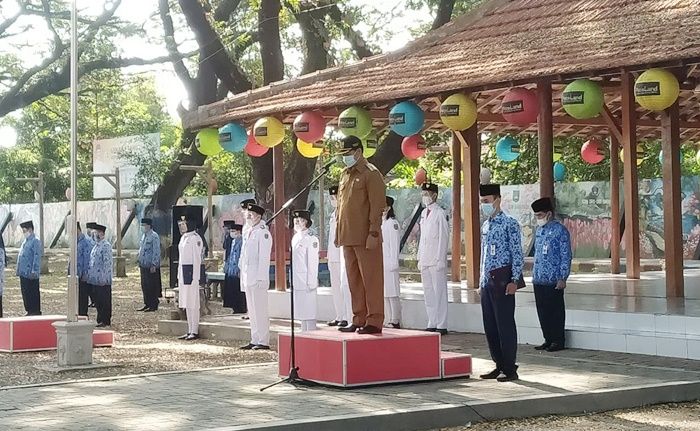 Peringati Hardiknas 2021, Pemkot Madiun Gelar Upacara di Edupark Ngrowo Bening Peringati Hardiknas 2021, Pemkot Madiun Gelar Upacara di Edupark Ngrowo Bening