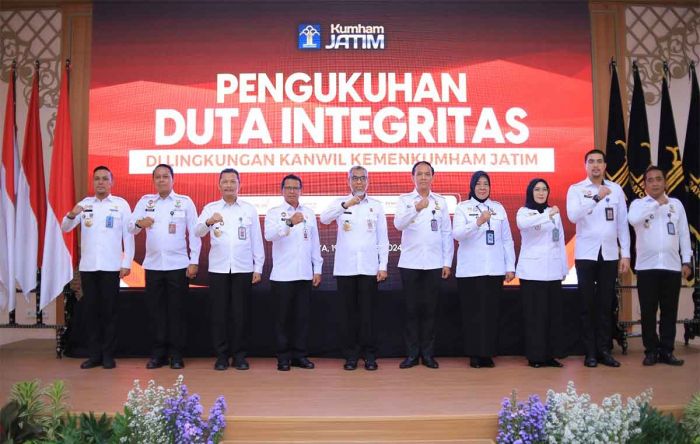 9 Duta Integritas di Kanwil Kemenkumham Jatim Diharapkan Jadi Role Model Cegah Korupsi