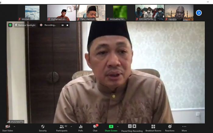 DPW Gelora Jawa Timur Gelar Doa dan Tahlil Virtual untuk RKH Muhammad Thohir