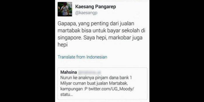 Disindir Cuma Bisa Jual Martabak, Anak Presiden Jokowi Santai Disindir Cuma Bisa Jual Martabak, Anak Presiden Jokowi Santai