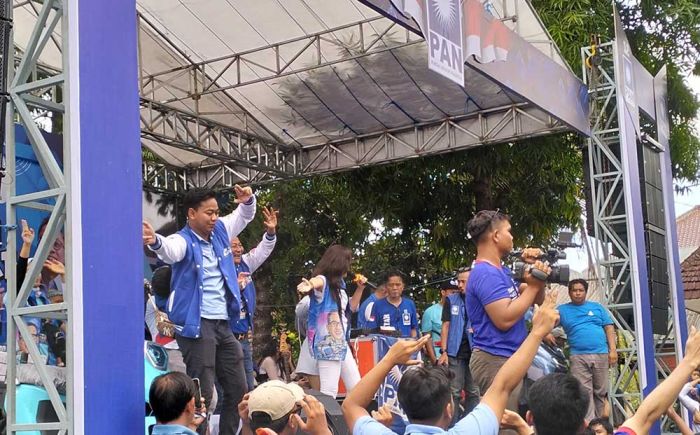 PAN Blitar Tutup Masa Kampanye Pemilu 2024 dengan Birukan Bumi Bung Karno