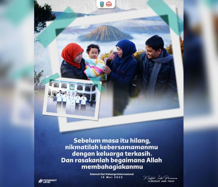 Peringati Hari Keluarga Internasional, Gubernur Khofifah Ajak Perkuat Ketahanan Keluarga