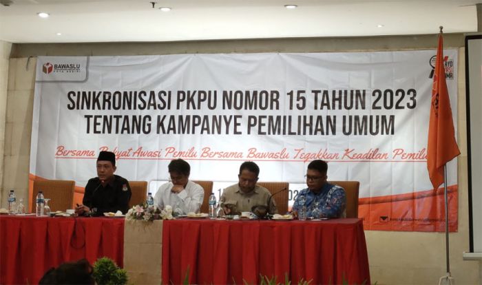 Bawaslu Kota Kediri Gelar Sinkronisasi PKPU Nomor 15 Tahun 2023 Tentang Kampanye