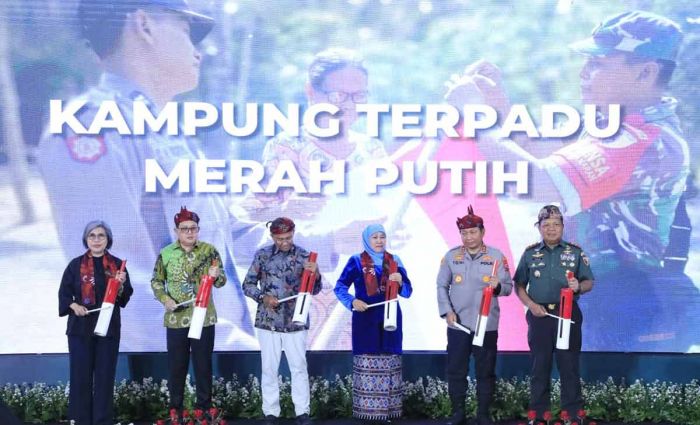 Sambut Hari Perdamaian Internasional, Forkopimda Jatim Launching Kampung Terpadu Merah Putih