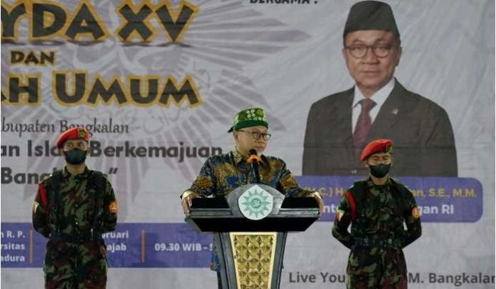 Hadiri Musyda XV Muhammadiyah Bangkalan, Mendag: NU dan Muhammadiyah Bapak Kandung Republik Kita