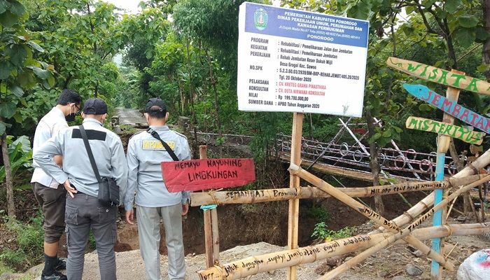 Usut Jembatan Senilai Rp 200 Juta, Kejari Ponorogo Datangkan Tim Ahli dari Malang