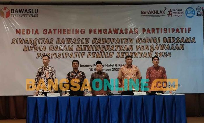 Bawaslu Kabupaten Kediri Gelar Media Gathering Pengawasan Partisipatif