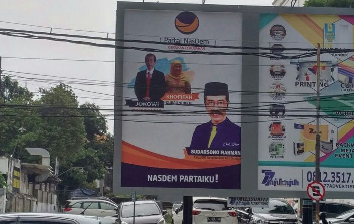 Pasang Baliho Gambar Jokowi dan Khofifah, Nasdem Tolak Disebut APK Pasang Baliho Gambar Jokowi dan Khofifah, Nasdem Tolak Disebut APK