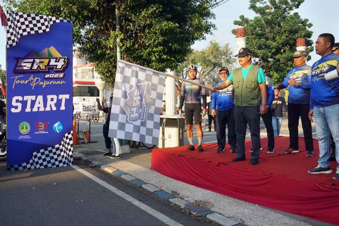Suropati Race 4 2023, Gus Ipul Berangkatkan Ratusan Pembalap Sepeda