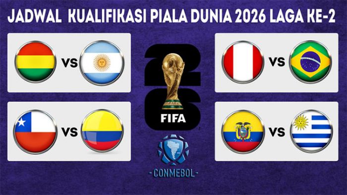 Jadwal Kualifikasi Piala Dunia 2026 Zona Conmebol Laga ke-2: Brasil dan Argentina Jumpa Tim Lemah