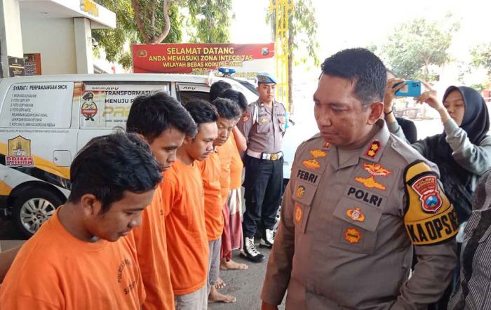 Asyik Pesta Sabu, Polisi di Bangkalan Tangkap 6 Orang