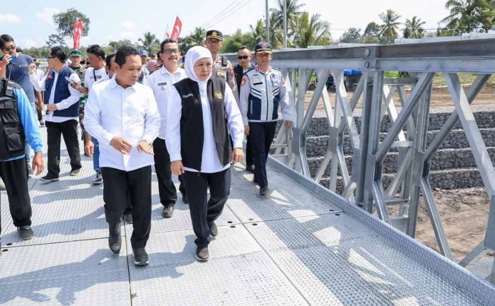 Usai Dibangun, Gubernur Khofifah Resmikan Jembatan Mujur II Keloposawit Lumajang