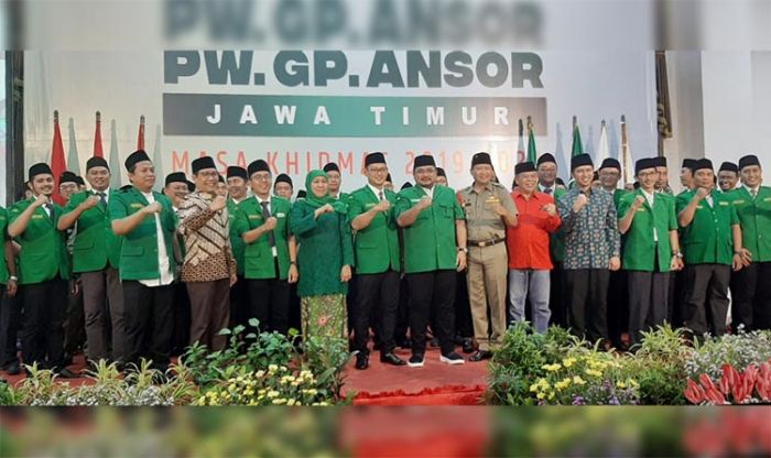 Dilantik di Grahadi, PW Ansor di Bawah Komando Gus Syafiq Usung Spirit Baru Jawa Timur
