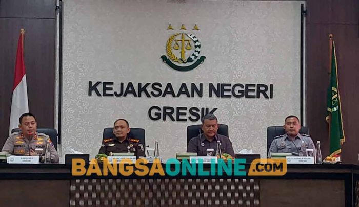 Rakor 4 Unsur Penegak Hukum, Kejaksaan dan PN Gresik Minggu Depan Siap Gelar Sidang Offline