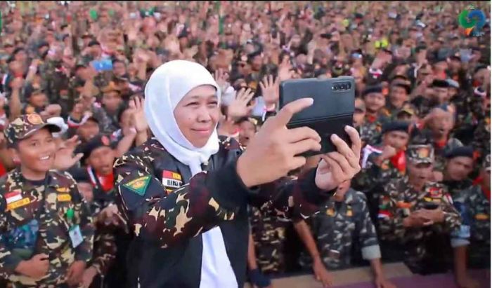 Khofifah Ajak GP Ansor dan Banom NU Lainnya Wujudkan Visi Indonesia Emas 2045