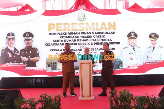 Rumah Dinas dan Rehabilitasi Napza Kejari Hibah Pemkab Gresik Diresmikan