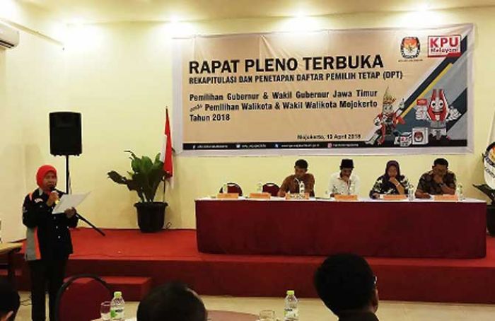 Jumlah DPT Pilkada Kota Mojokerto Cuma Naik 1.585 Jumlah DPT Pilkada Kota Mojokerto Cuma Naik 1.585