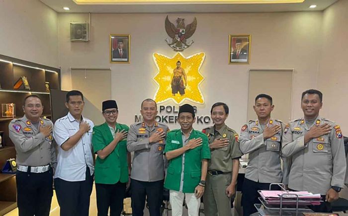 Silaturahmi Ke Polres Mojokerto Kota, GP Ansor akan Gelar Tribute To Riyanto