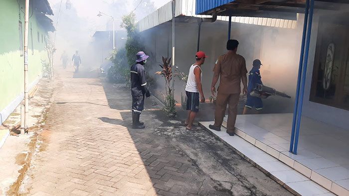 Cegah Virus Chikungunya, Puskesmas Gempol Pasuruan Lakukan Fogging di Dusun Jembrung I