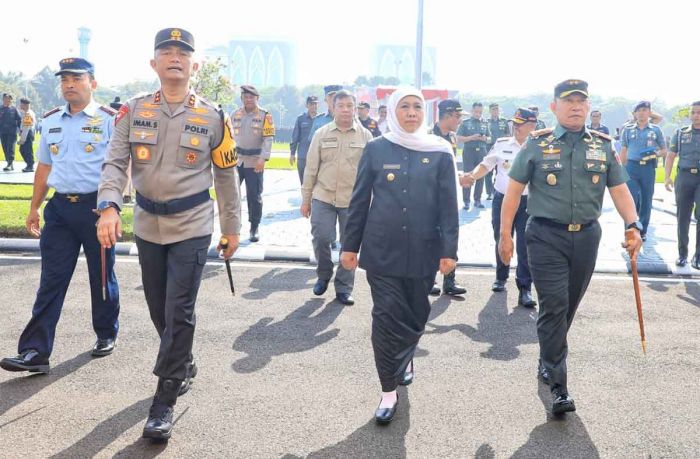Apel Gelar Operasi Lilin Semeru 2023, Gubernur Khofifah Pastikan Jawa Timur Siap Hadapi Nataru