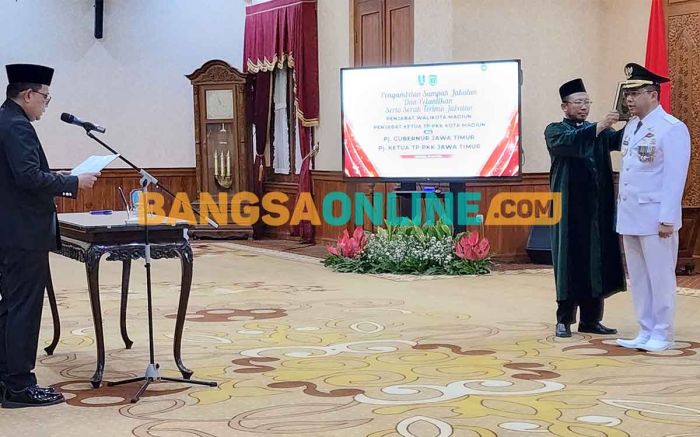 Pj Gubernur Jatim Lantik Eddy Supriyanto Sebagai Pj Wali Kota Madiun