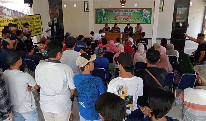 Tagih Janji Kepala Desa Karang Jati, Ratusan Warga Dusun Lebaksari Gelar Demo