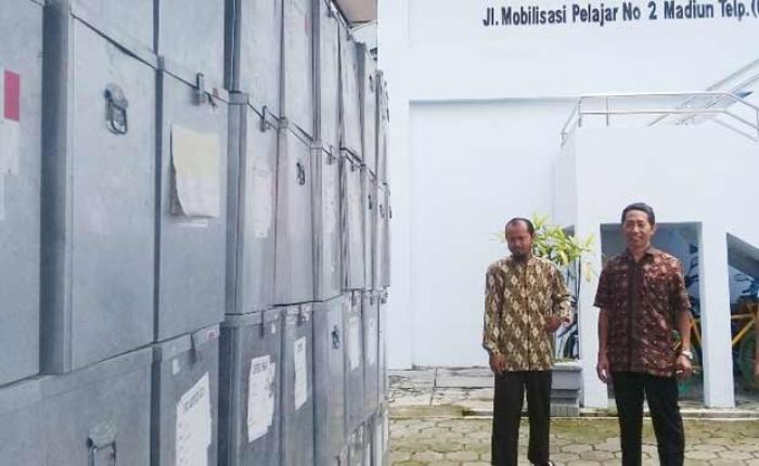 KPU Kota Madiun Keluhkan Kurangnya Tempat Penyimpanan Kotak Suara