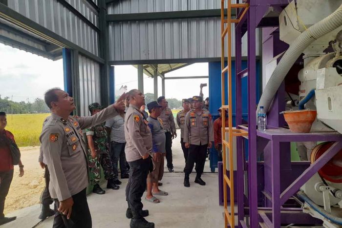 Kapolres Ngawi Lakukan Patroli di Empat Lumbung Pangan dan Pantau Persiapan Lumbung Digital