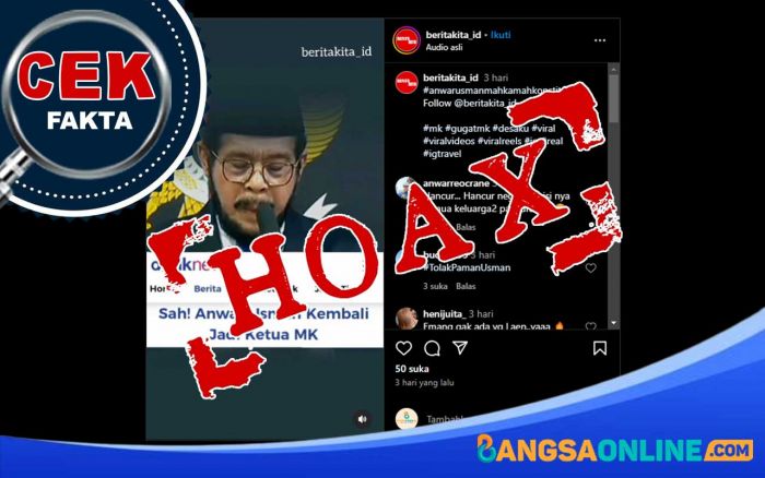[Keliru] Anwar Usman Kembali Jabat Ketua MK