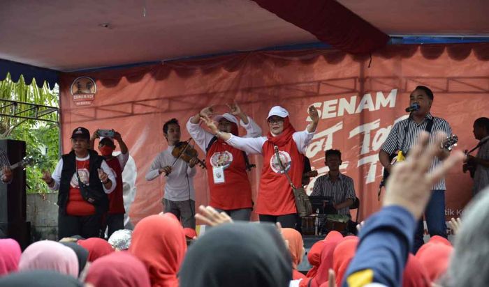 Gelar Jalan Sehat, 2 Relawan ini Optimis Ganjar-Mahfud Menang di Surabaya