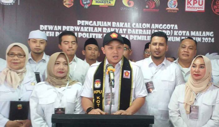 Hari Terakhir Pendaftaran Bacaleg di KPU Kota Malang, Ada Abah Anton hingga Moreno Suprapto