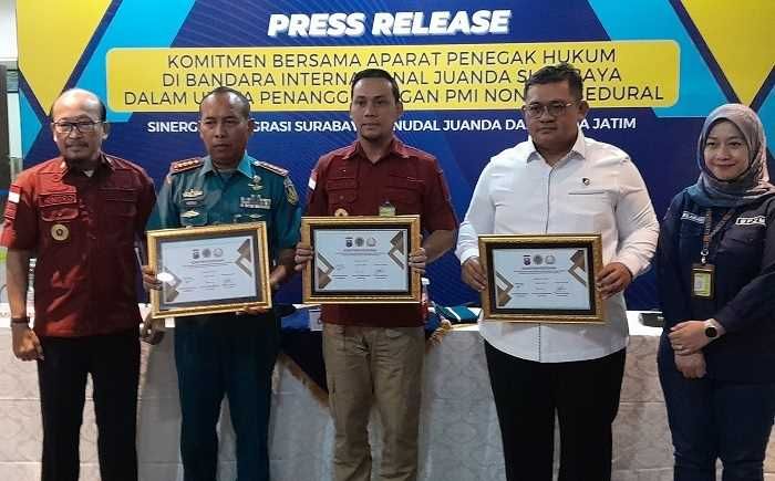 Tanggulangi PMI Non-Prosedural, Berikut Langkah Imigrasi Surabaya, Lanudal, dan Polda Jatim